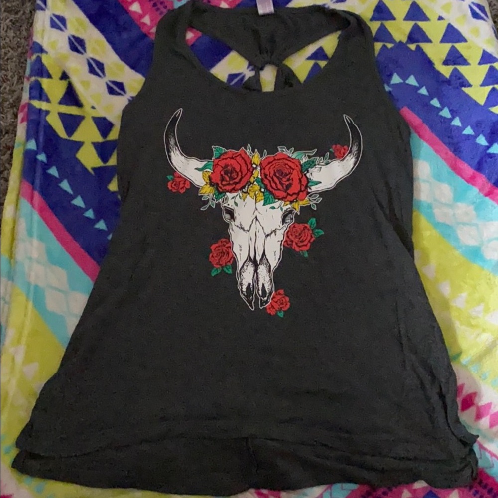 Dark gray tank top